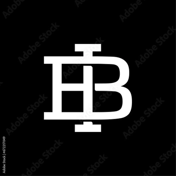 Fototapeta monogram bi logo designs