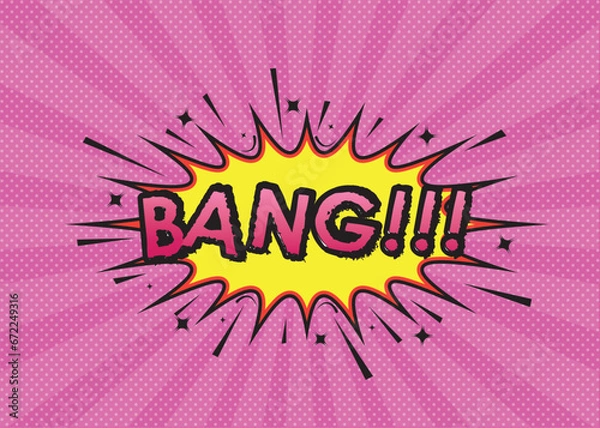 Obraz Fight backgrounds comics style design. Vector illustration