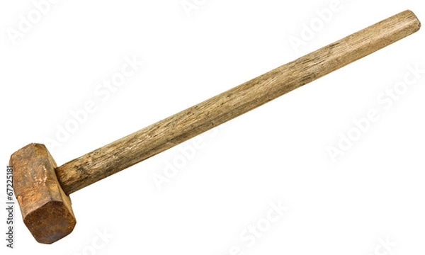 Obraz sledgehammer isolated on white background