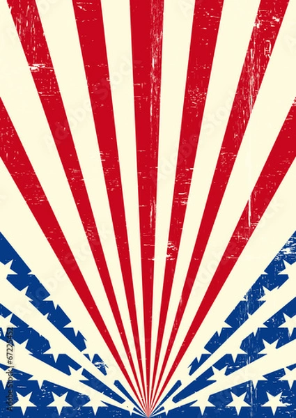 Fototapeta American dirty flag background