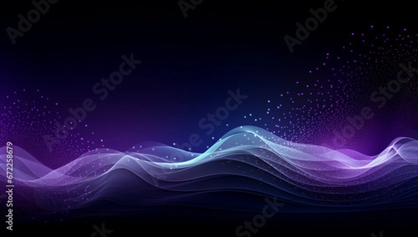 Fototapeta Cosmic Waves in Deep Space