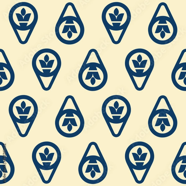 Fototapeta cute seamless pattern with hand drawn ice cream for summer prints