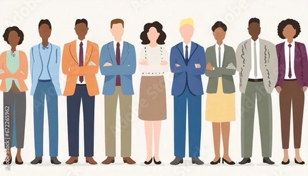 Fototapeta <イラスト>DE&I（ダイバーシティ・エクイティ＆インクルージョン）