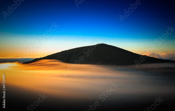 Obraz Sunset volcano.