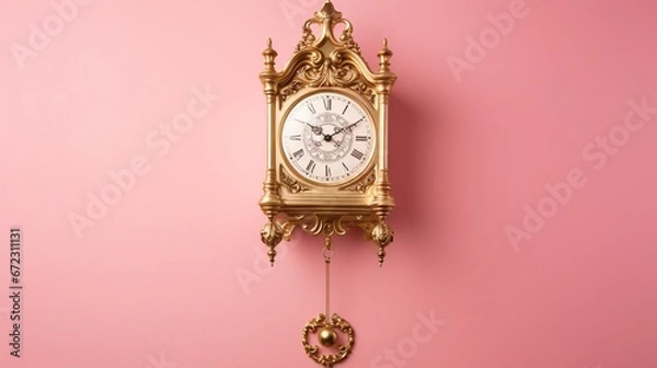 Obraz old antique clock  generated by AI