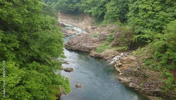 Fototapeta 鬼怒川