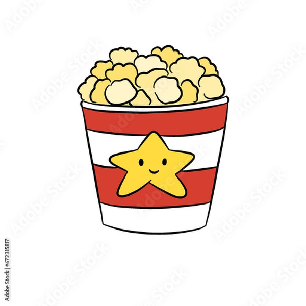 Obraz popcorn and soda