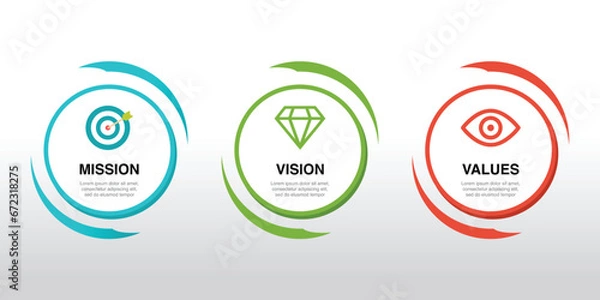 Obraz Infographic design template. Creative concept with 3 simple steps