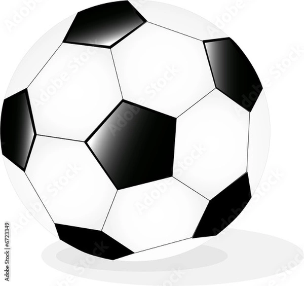 Obraz Vector Illustration of classic soccer ball