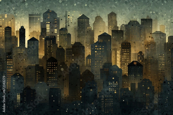 Obraz city texture background, Generative AI