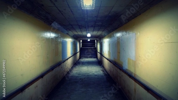 Fototapeta 薄暗い通路