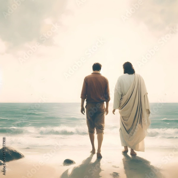 Obraz Jesus listening man