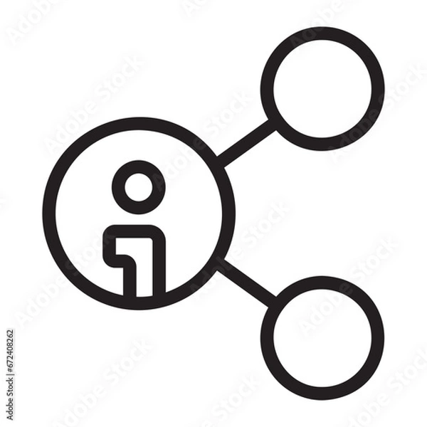 Obraz share line icon