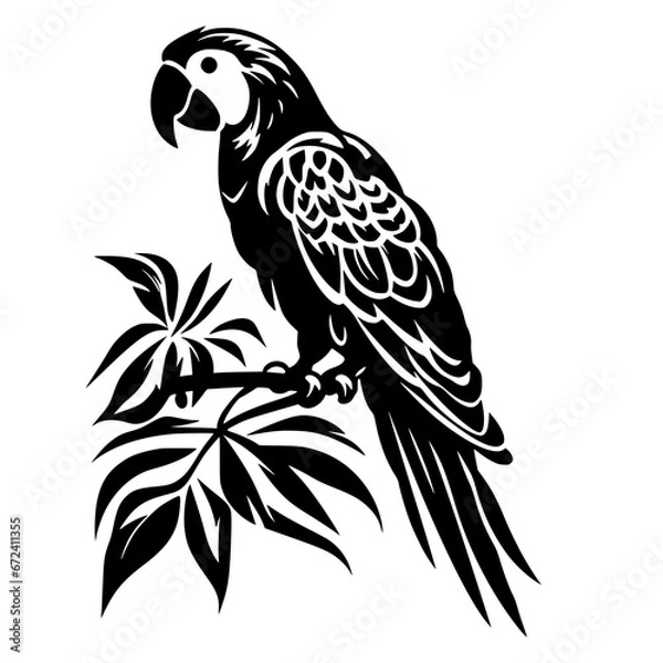 Obraz parrot vector