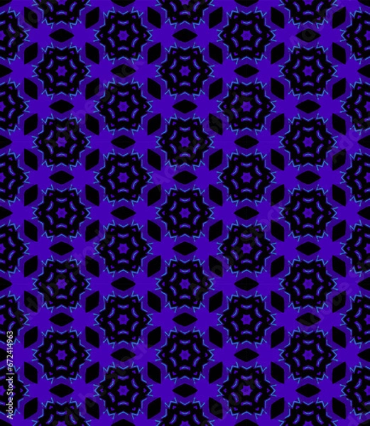 Fototapeta Multi color seamless abstract pattern. Background and backdrop. Multi Colored. Colorful ornamental design. Colored mosaic ornaments. Vector graphic illustration. EPS10.