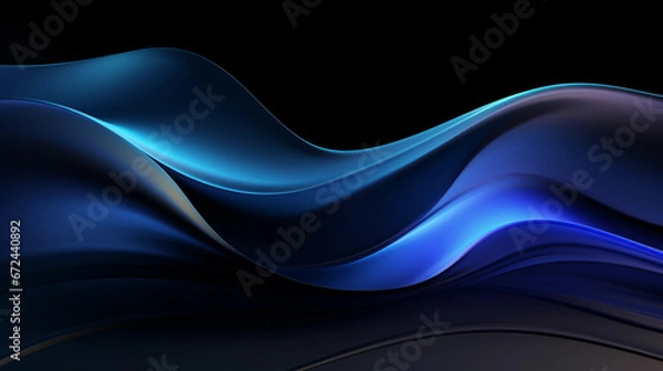 Fototapeta Abstract blue dark background 