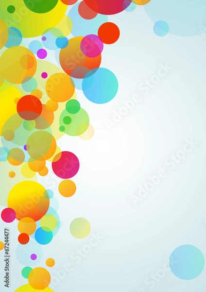 Obraz Modern color bubbles background
