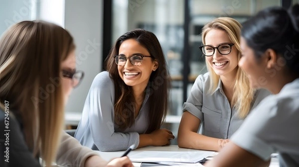 Obraz Environmental consultants developing sustainability initiatives