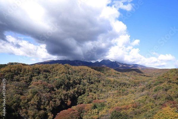 Obraz 八ヶ岳高原大橋、秋、紅葉