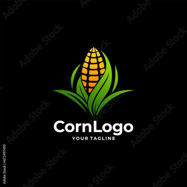 Obraz Vintage Logo Corn Vector illustration

