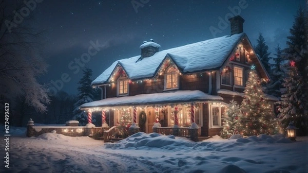Obraz Christmas Cottage