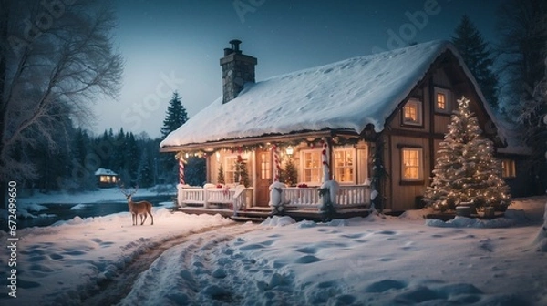 Obraz Christmas Cottage