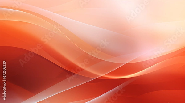 Fototapeta an_orange_abstract_wave_background_with_light_shining