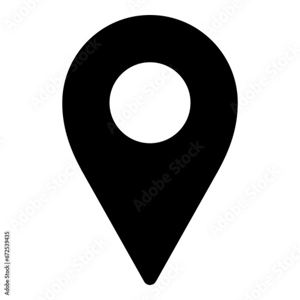 Fototapeta Pin location icon for map and navigation