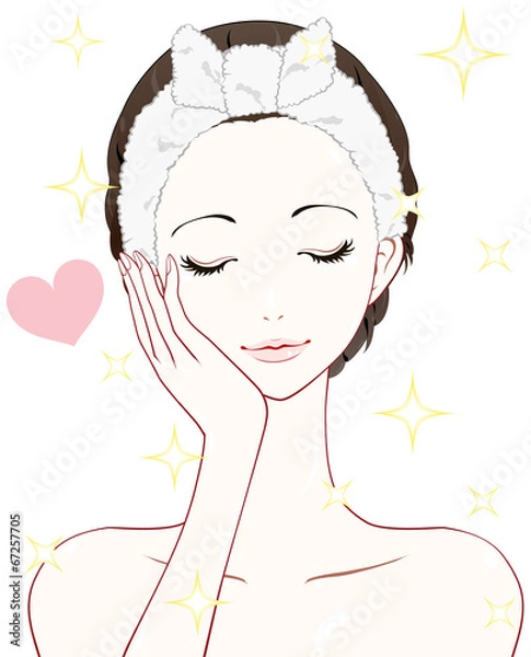 Obraz 美容　うっとり　キラキラ