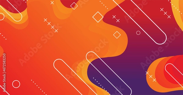 Fototapeta Abstract liquid wave background with colorful background