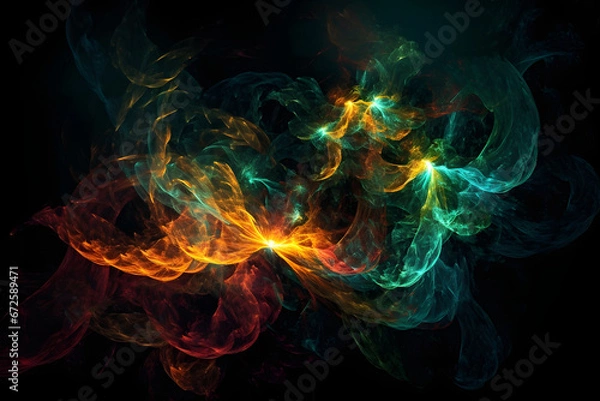Obraz abstract fire background. 