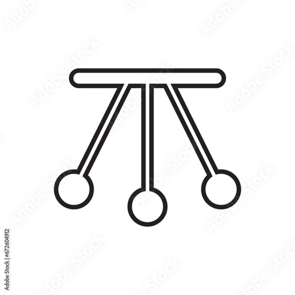 Fototapeta pendulum icon design vector isolated