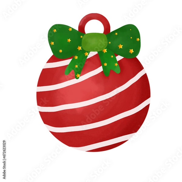 Obraz christmas ball with bow