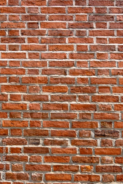 Obraz red brick wall as background 23