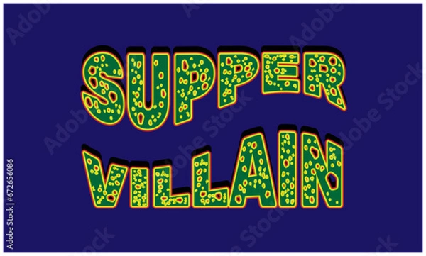 Obraz Supervillain Text Effect