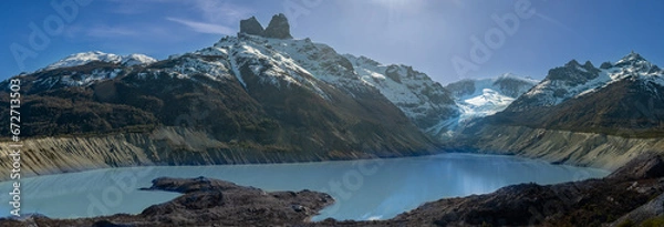 Obraz Glaciar Calluqueo as a panorama