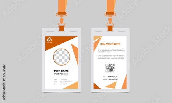 Obraz Student Id Card Design