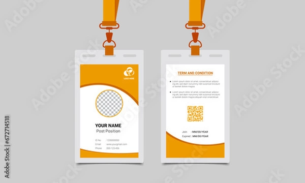 Obraz Student Id Card Design