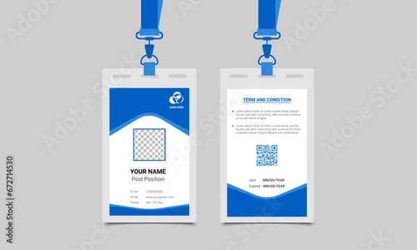 Obraz Student Id Card Design