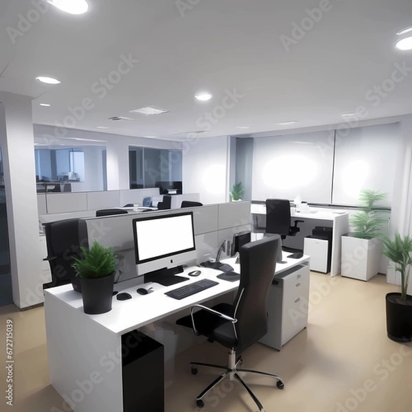 Fototapeta Working in office