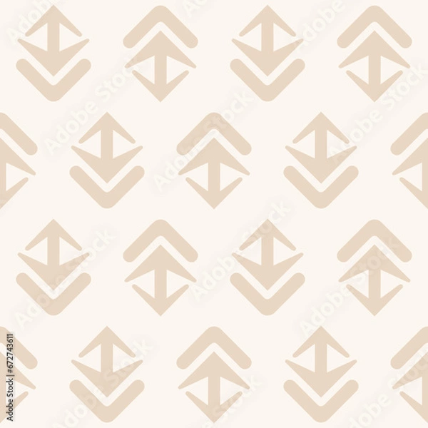 Fototapeta flower as geometric seamless pattern.