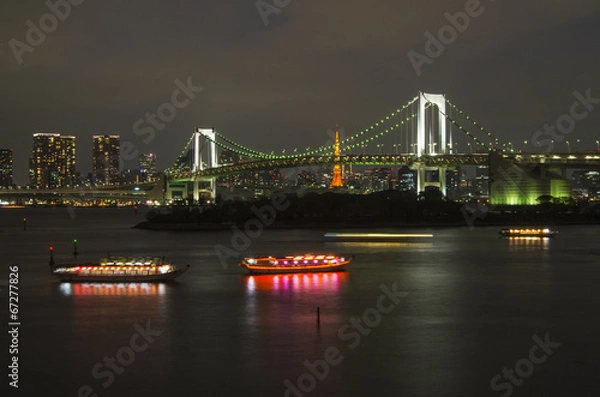 Fototapeta レインボーブリッジと東京湾