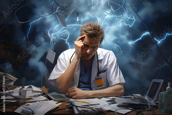 Obraz Stressed Doctor