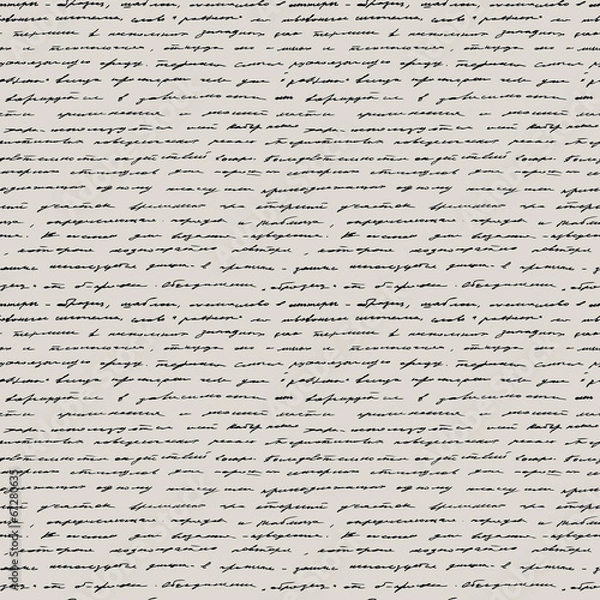 Obraz Handwriting. Seamless vector background.