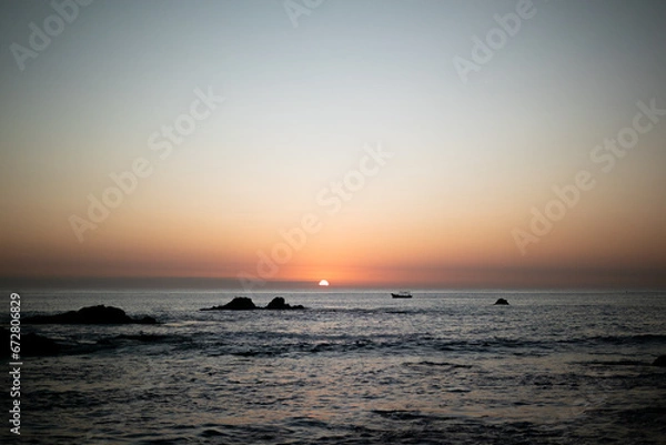 Fototapeta Beach sunset