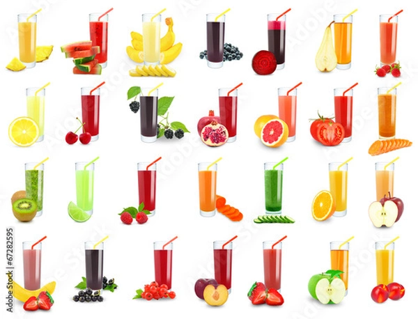 Obraz vegetable and fruit juice