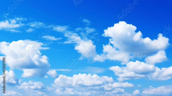 Fototapeta Blue sky background with clouds.