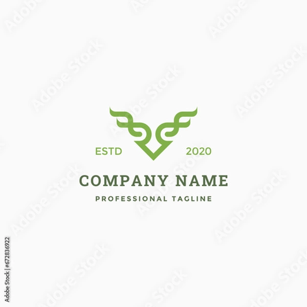 Obraz Sturdy Green Branches Intertwined Logo