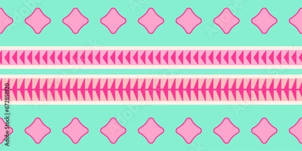 Obraz cute anime seamless pattern