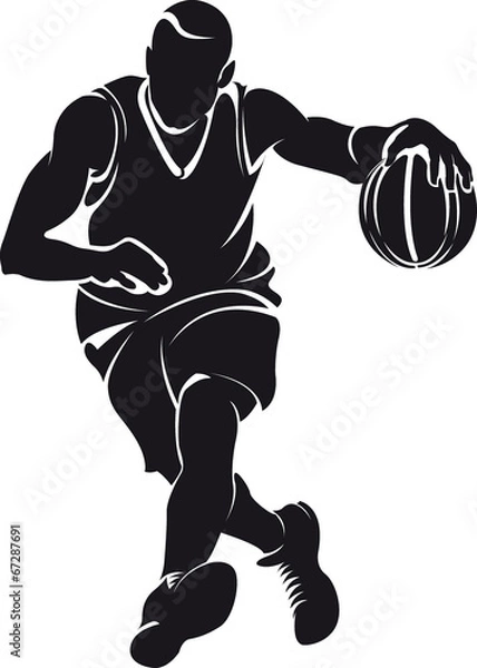Obraz Basketball player, silhouette